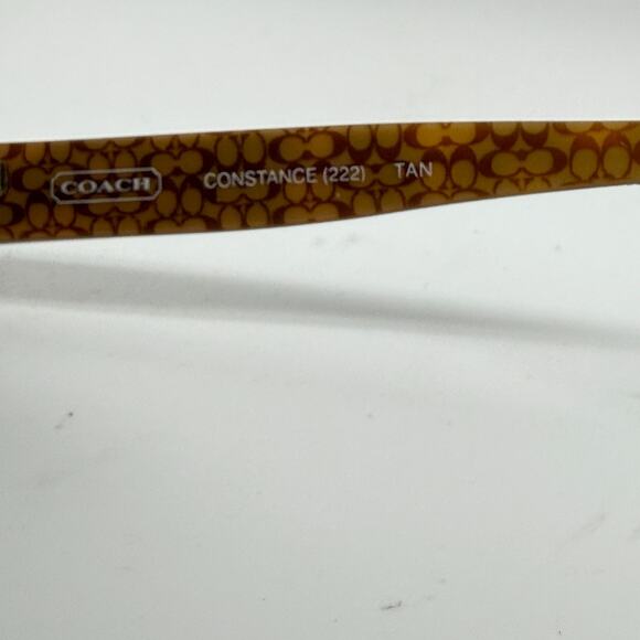 Coach CONSTANCE(222) TAN 52-16-135 Brown Full Rim Eyeglasses Frame H18556 - Picture 6 of 7